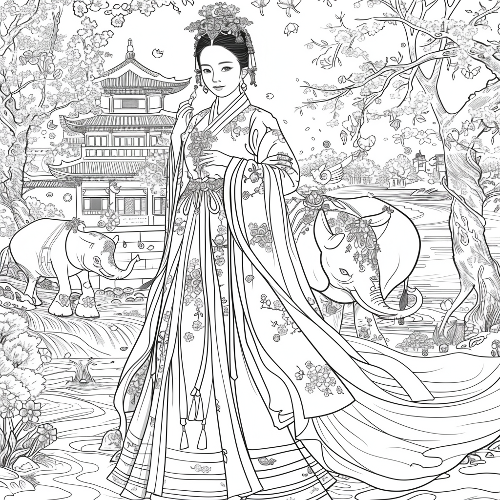 he Blossom Princess and Her Elephant
