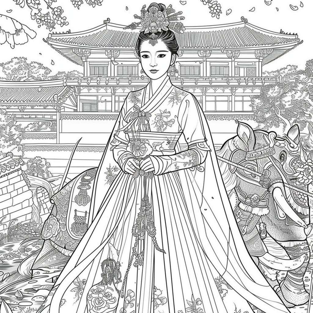 he Blossom Princess and Her Elephant