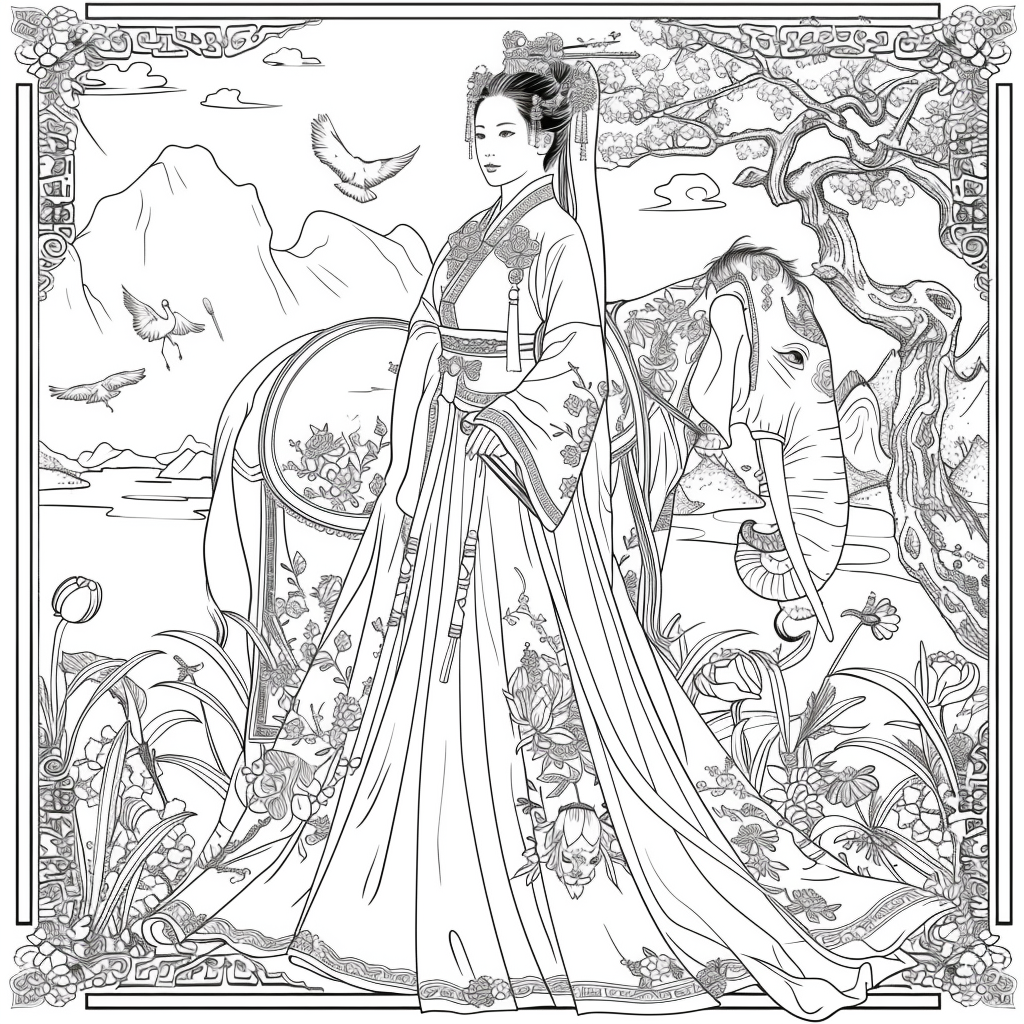 he Blossom Princess and Her Elephant