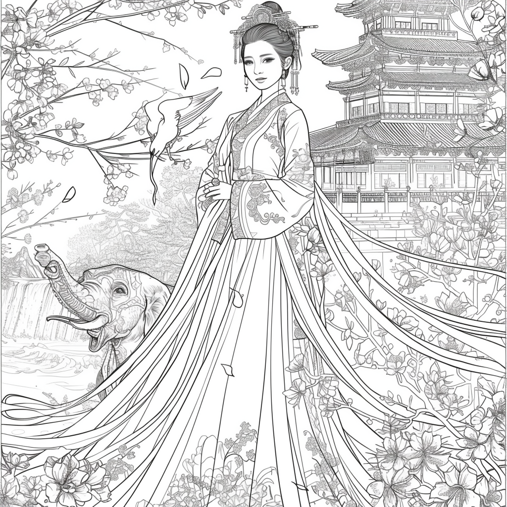 he Blossom Princess and Her Elephant
