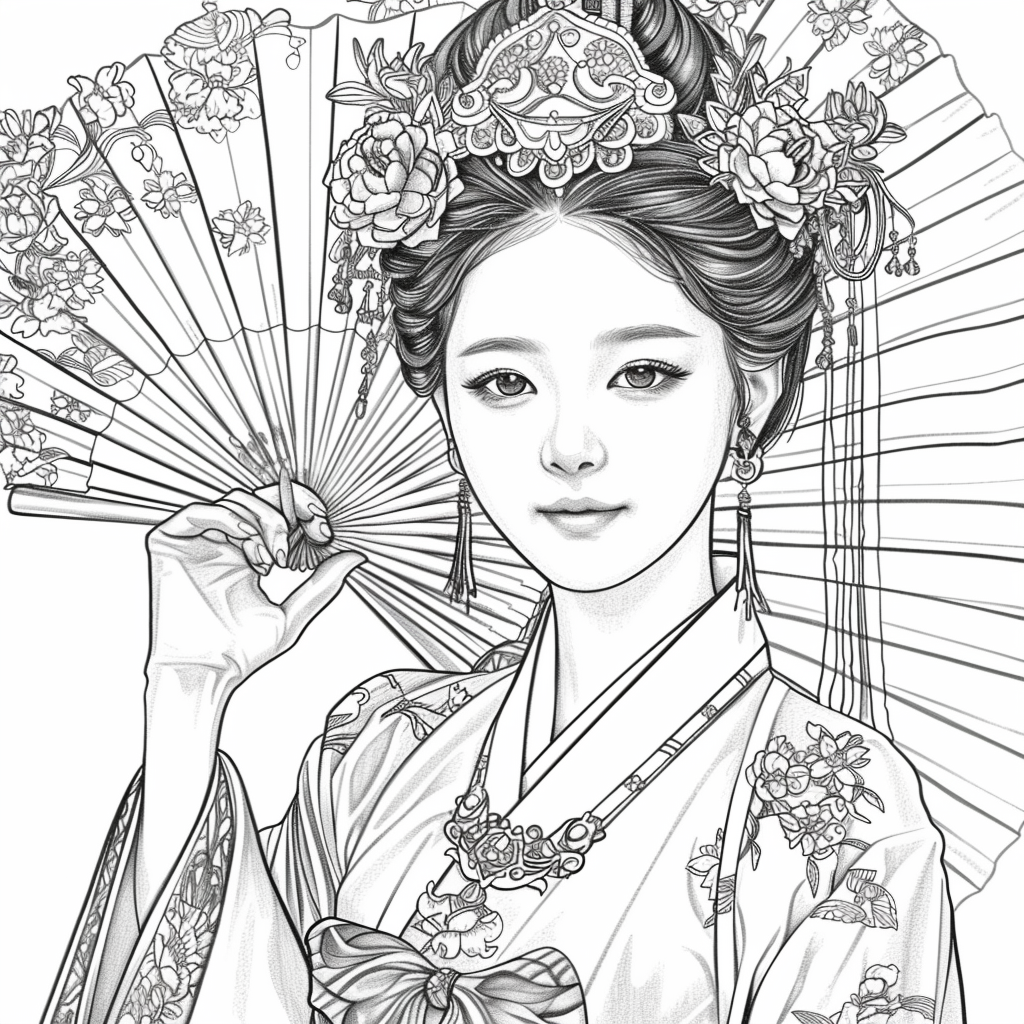 Radiant Blossoms: The Lady of Golden Grace