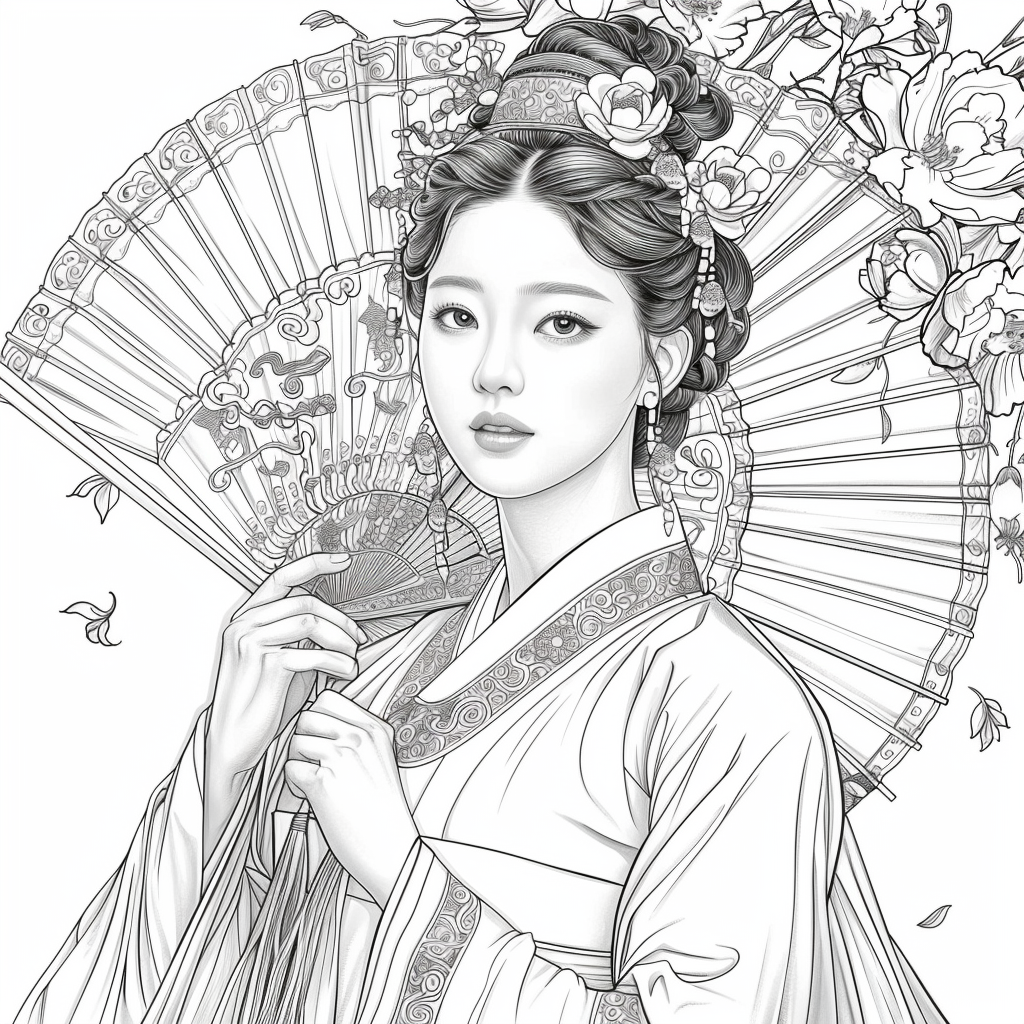 Radiant Blossoms: The Lady of Golden Grace