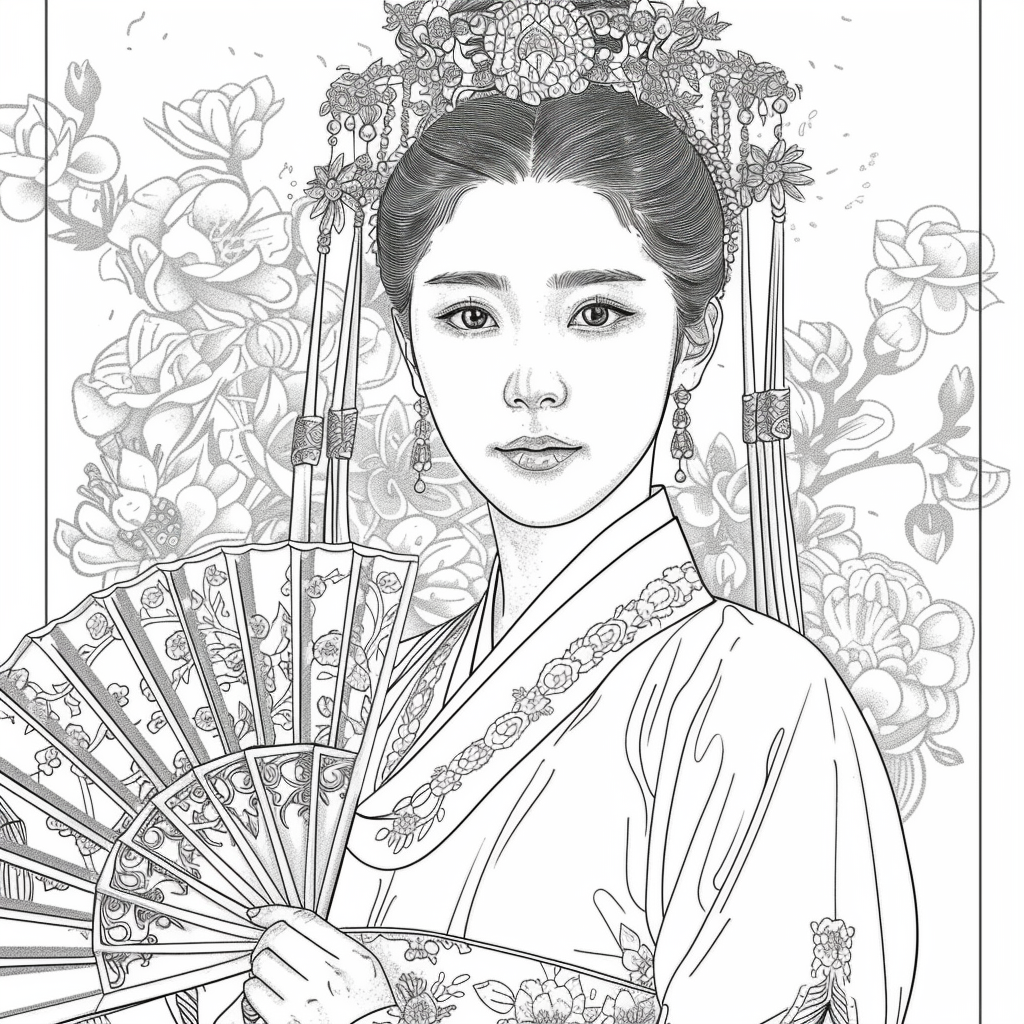 Radiant Blossoms: The Lady of Golden Grace