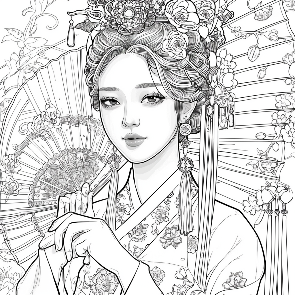 Radiant Blossoms: The Lady of Golden Grace