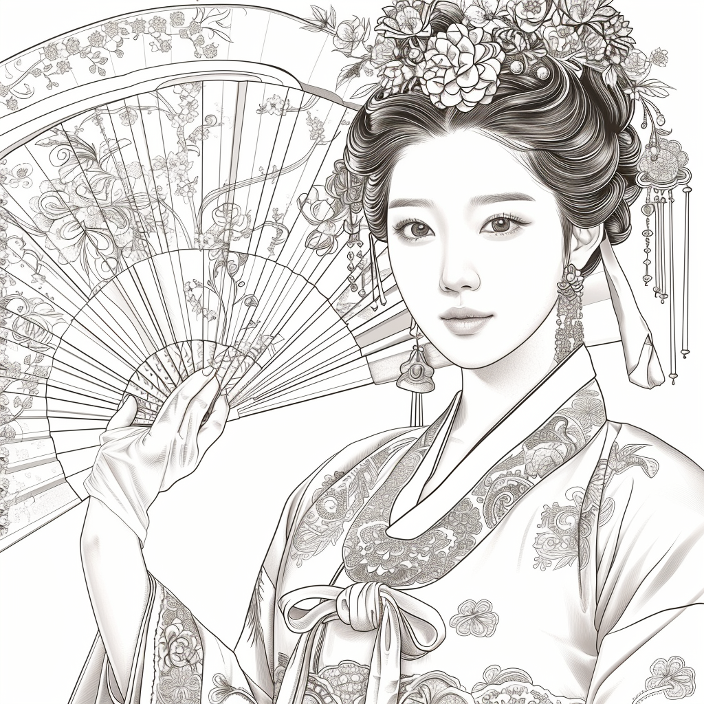 Radiant Blossoms: The Lady of Golden Grace