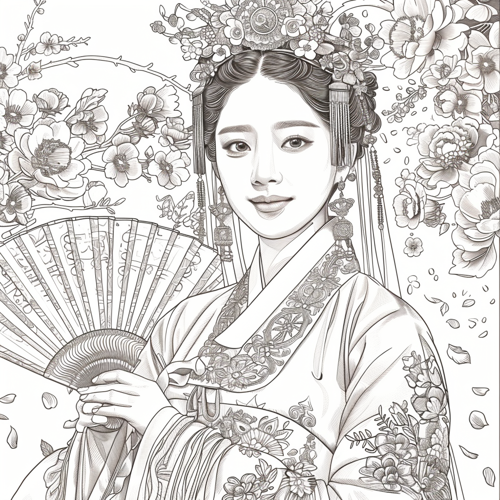 Radiant Blossoms: The Lady of Golden Grace