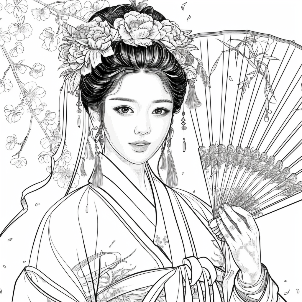 Radiant Blossoms: The Lady of Golden Grace