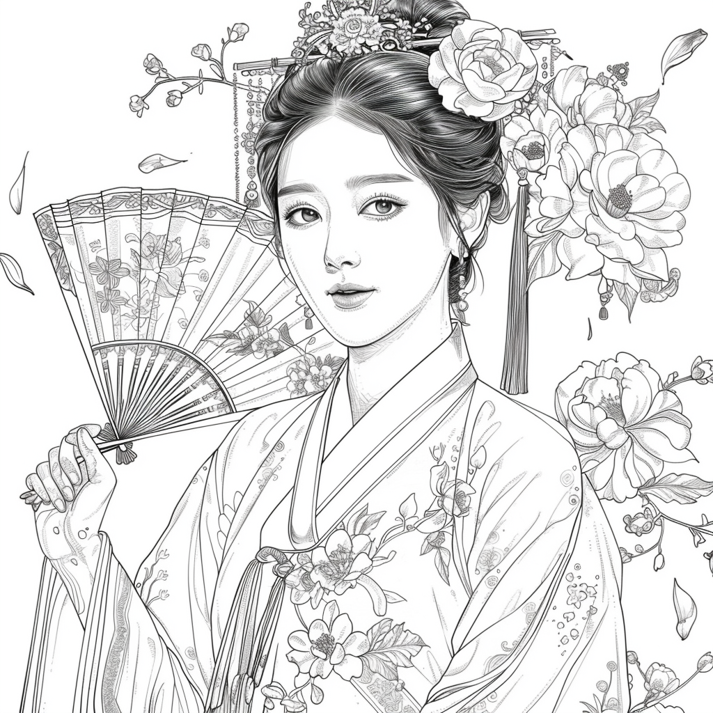 Radiant Blossoms: The Lady of Golden Grace