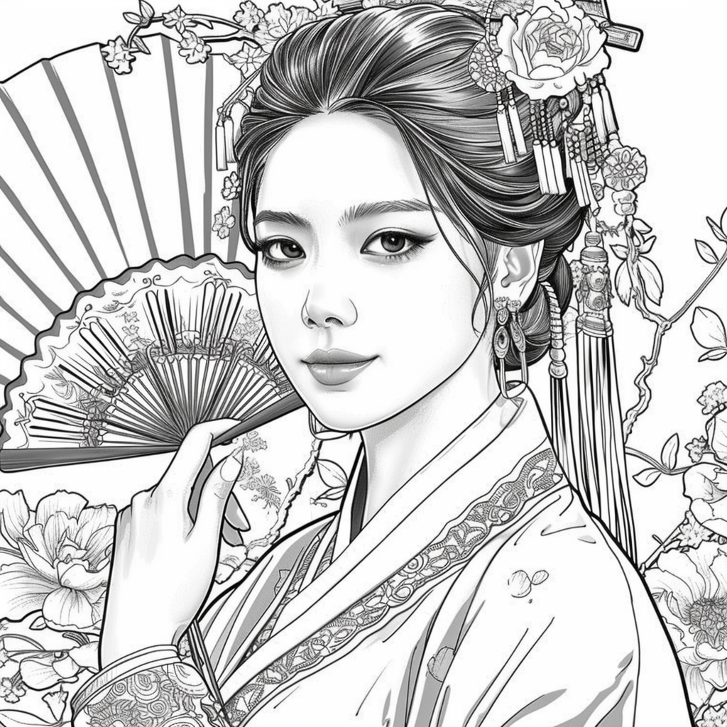 Radiant Blossoms: The Lady of Golden Grace
