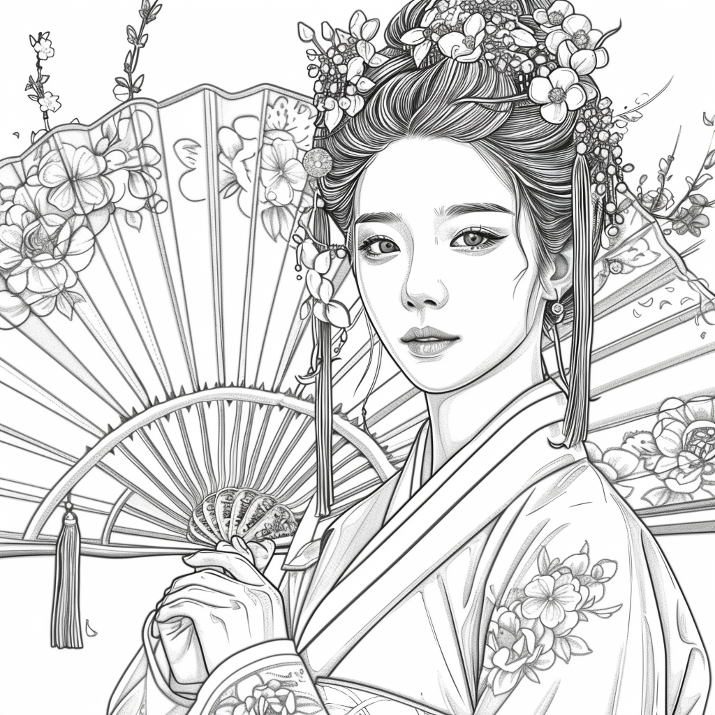 Radiant Blossoms: The Lady of Golden Grace