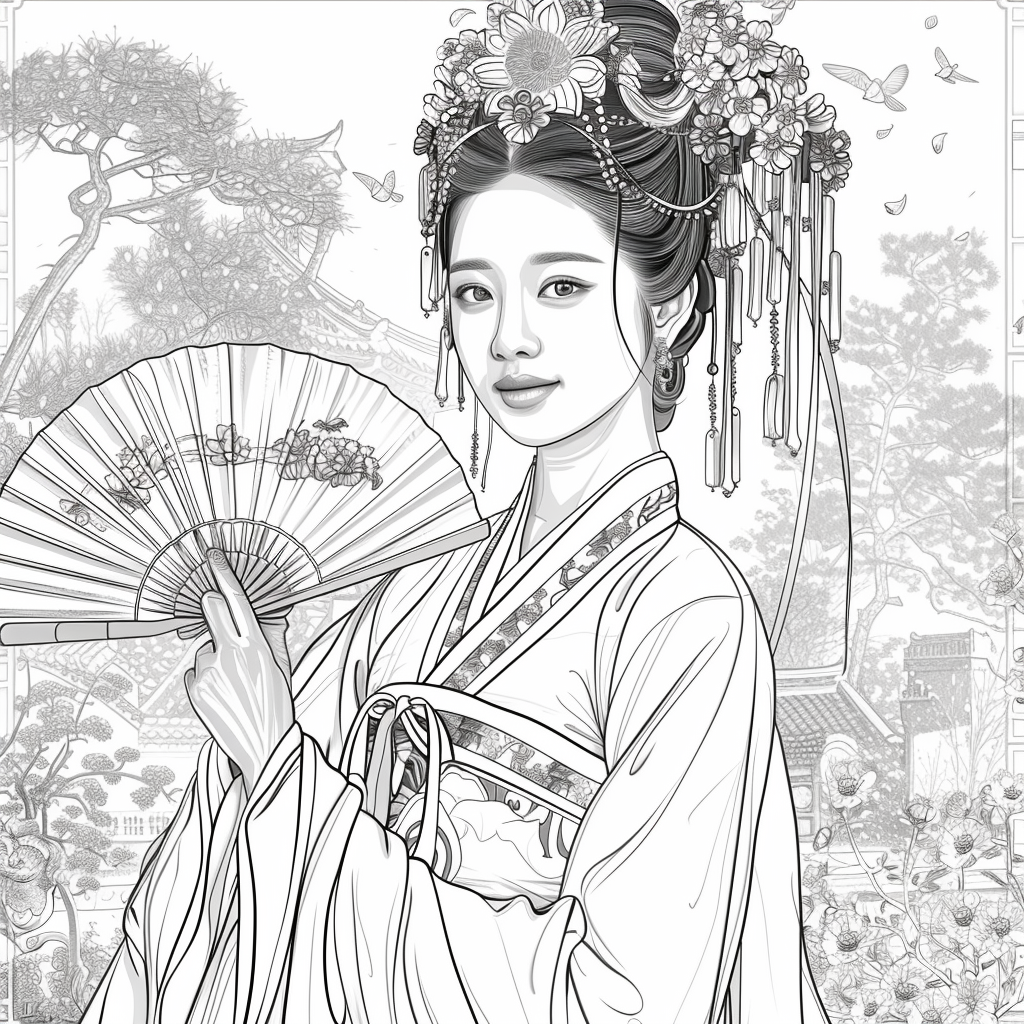 Radiant Blossoms: The Lady of Golden Grace