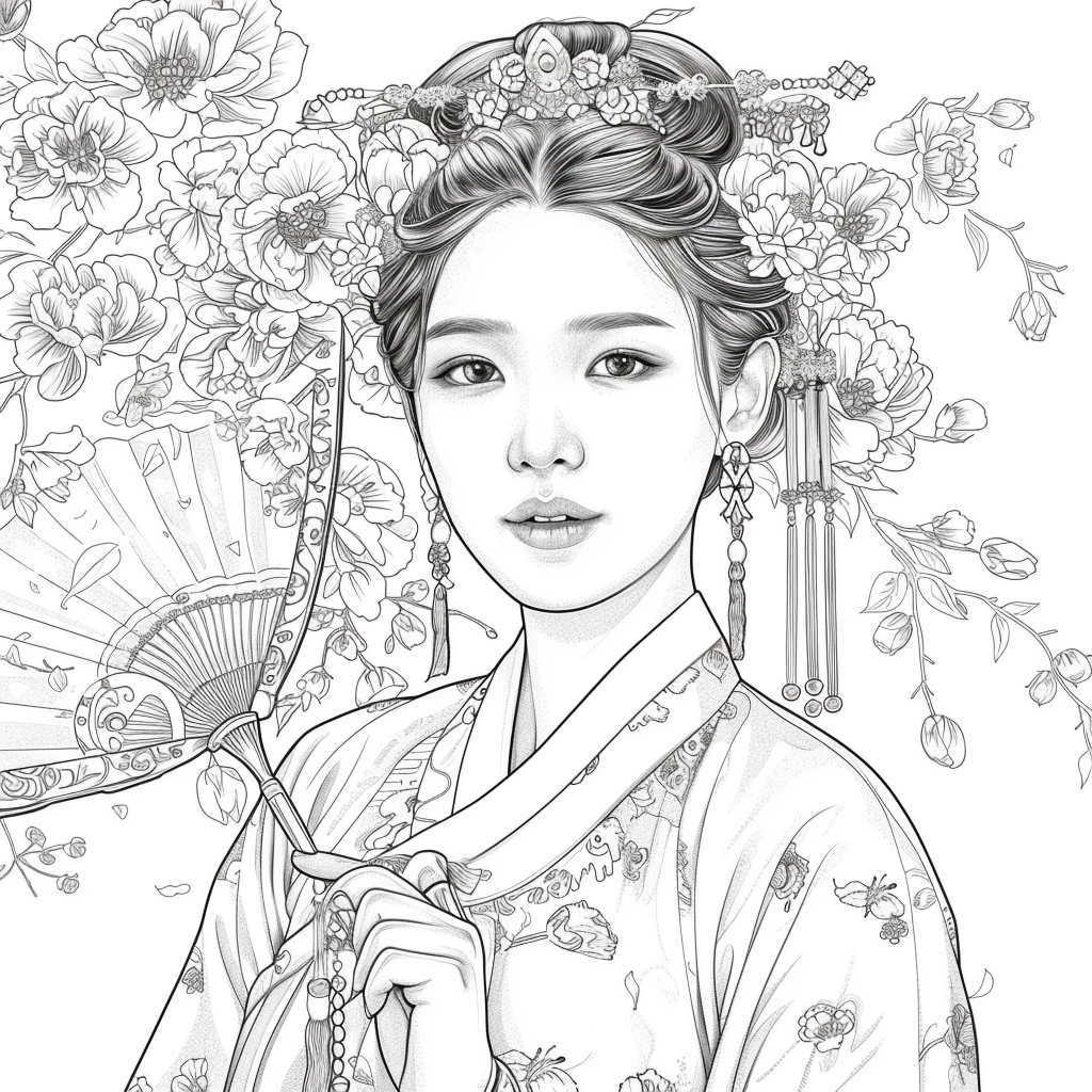 Radiant Blossoms: The Lady of Golden Grace