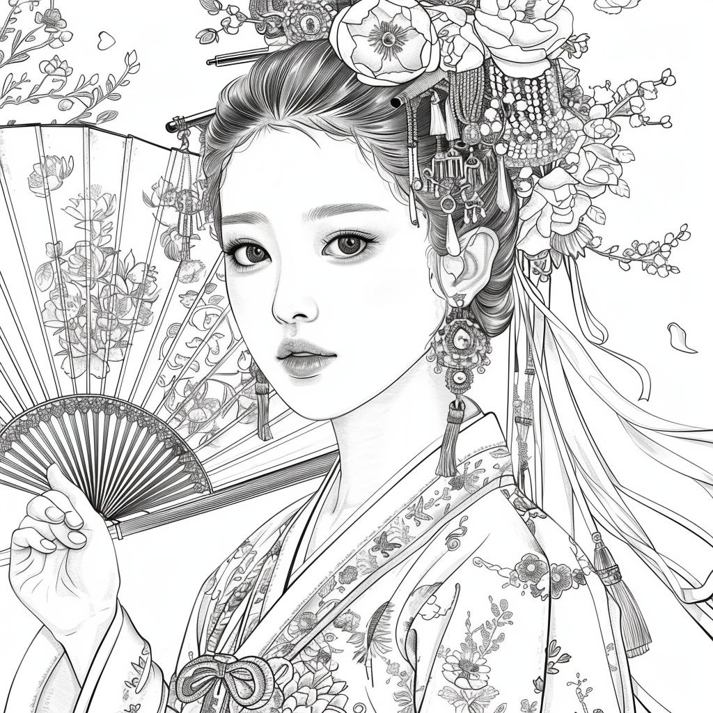 Radiant Blossoms: The Lady of Golden Grace