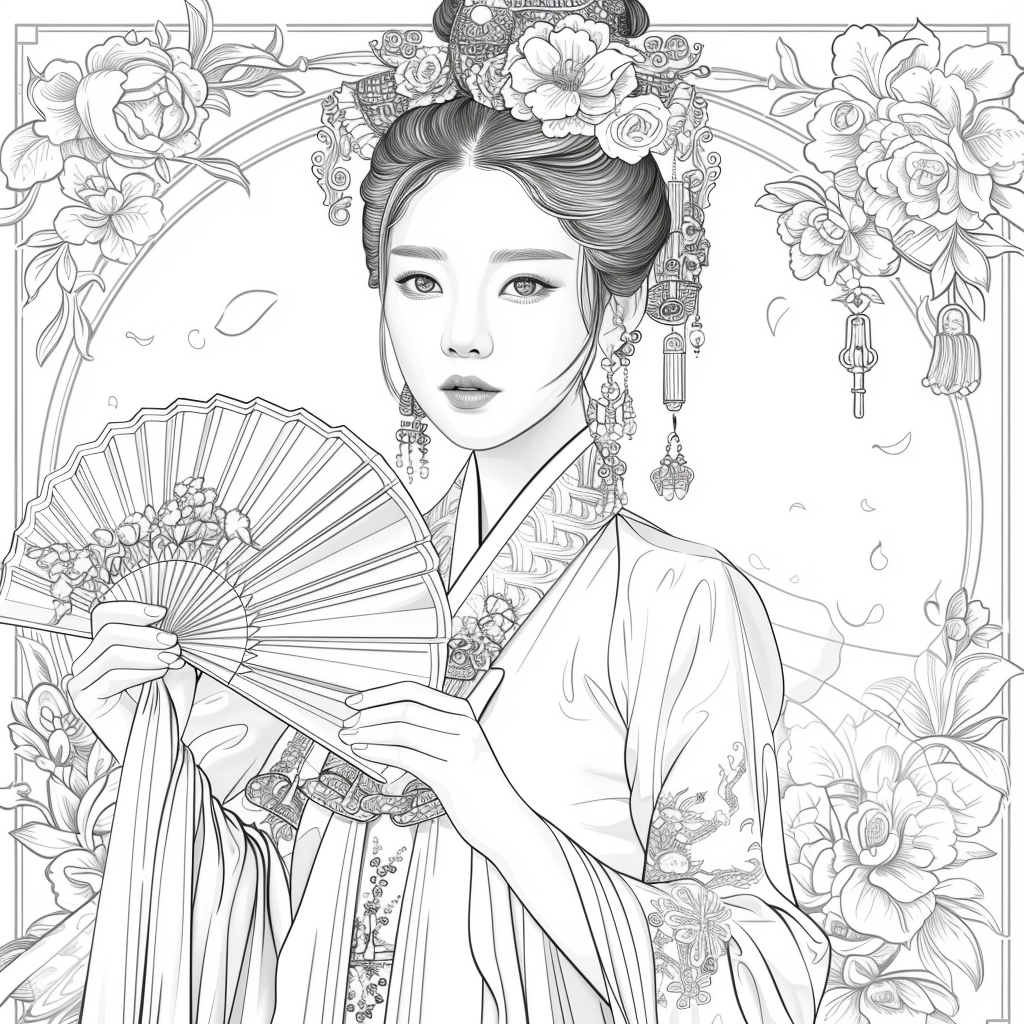 Radiant Blossoms: The Lady of Golden Grace