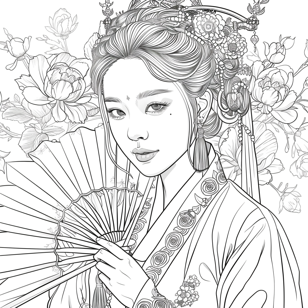 Radiant Blossoms: The Lady of Golden Grace