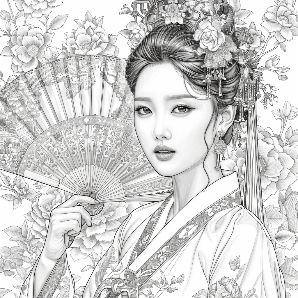 Radiant Blossoms: The Lady of Golden Grace