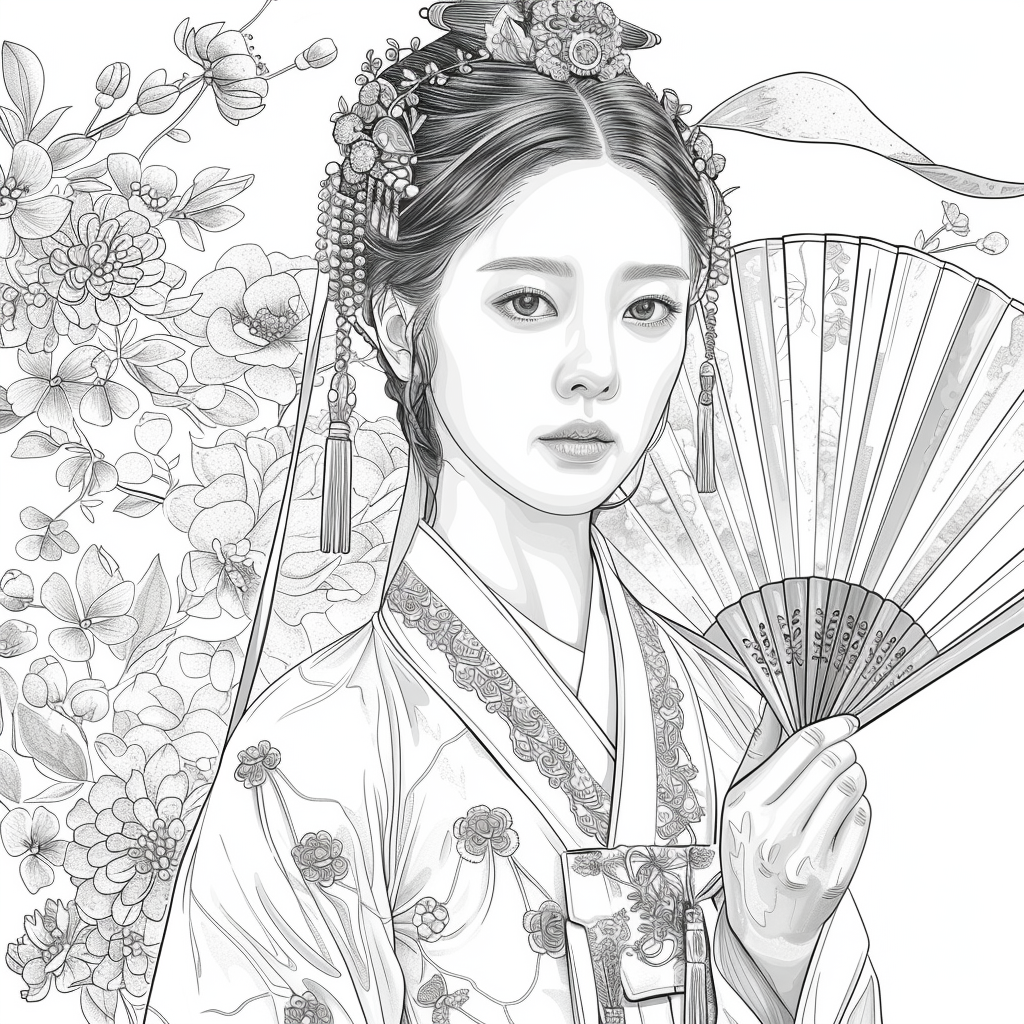Radiant Blossoms: The Lady of Golden Grace