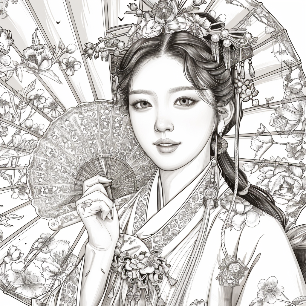 Radiant Blossoms: The Lady of Golden Grace