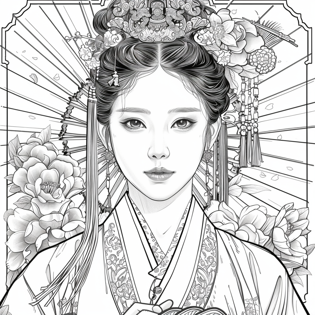 Radiant Blossoms: The Lady of Golden Grace