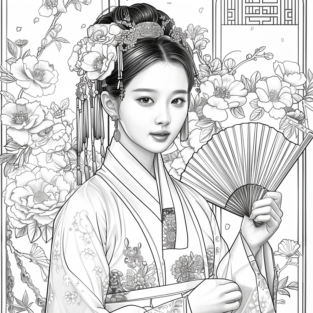 Radiant Blossoms: The Lady of Golden Grace