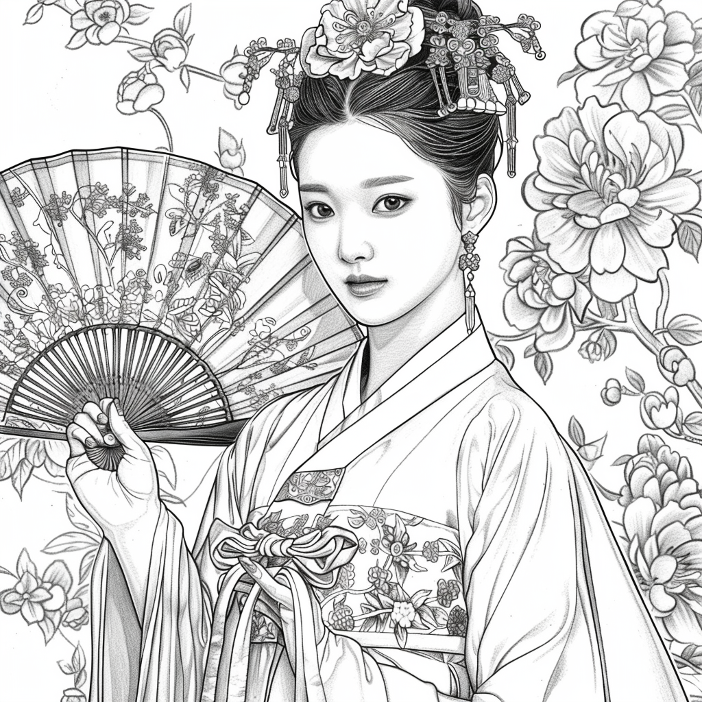 Radiant Blossoms: The Lady of Golden Grace