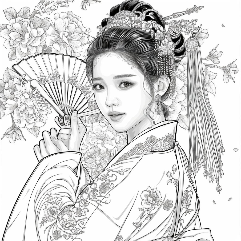 Radiant Blossoms: The Lady of Golden Grace