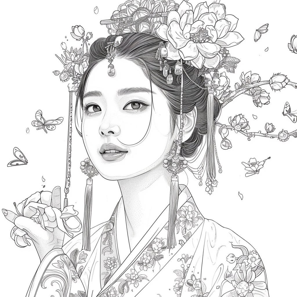 Blossom-Crowned Grace
