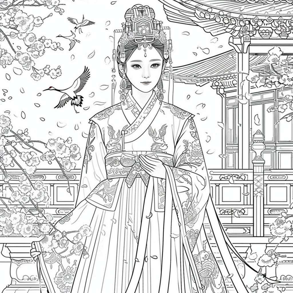 Majestic Radiance: The Royal Bride of Blossoms