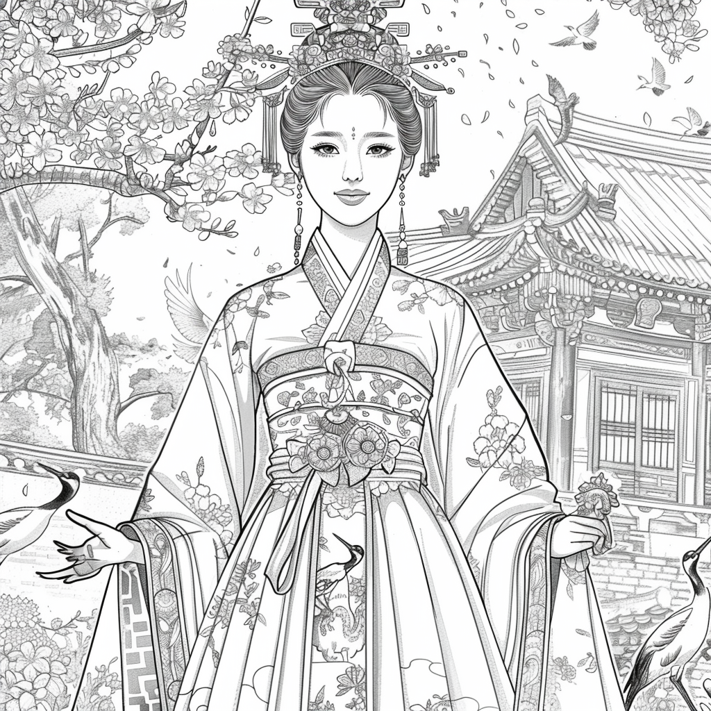 Majestic Radiance: The Royal Bride of Blossoms
