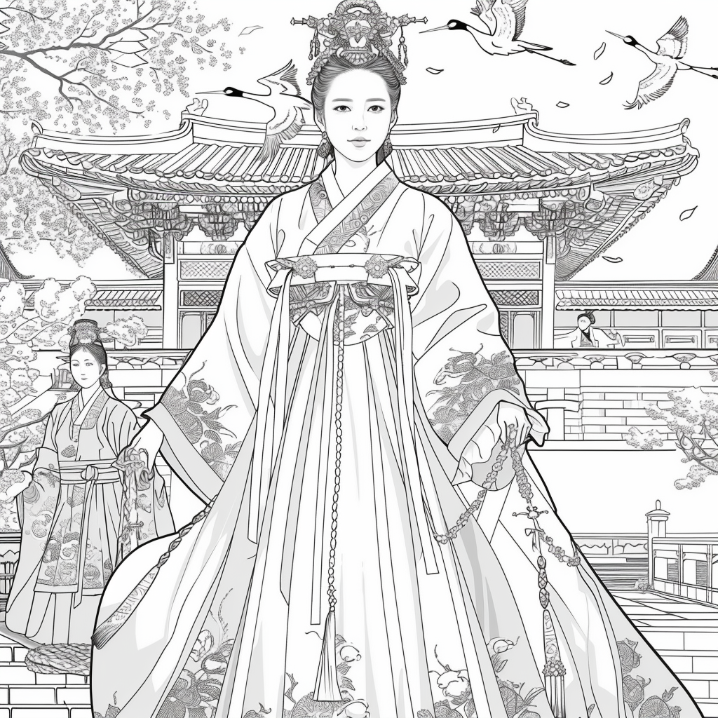 Crane Princess of Spring Blossoms