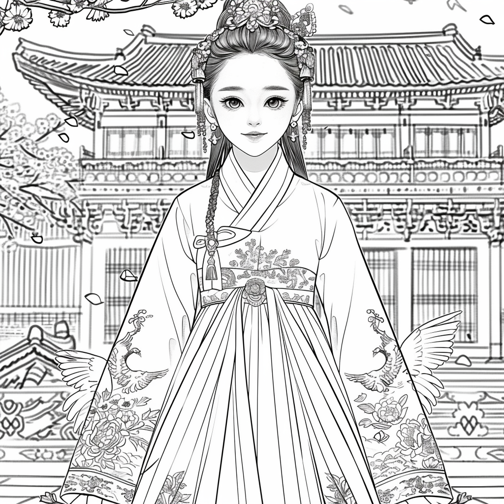 Crane Princess of Spring Blossoms
