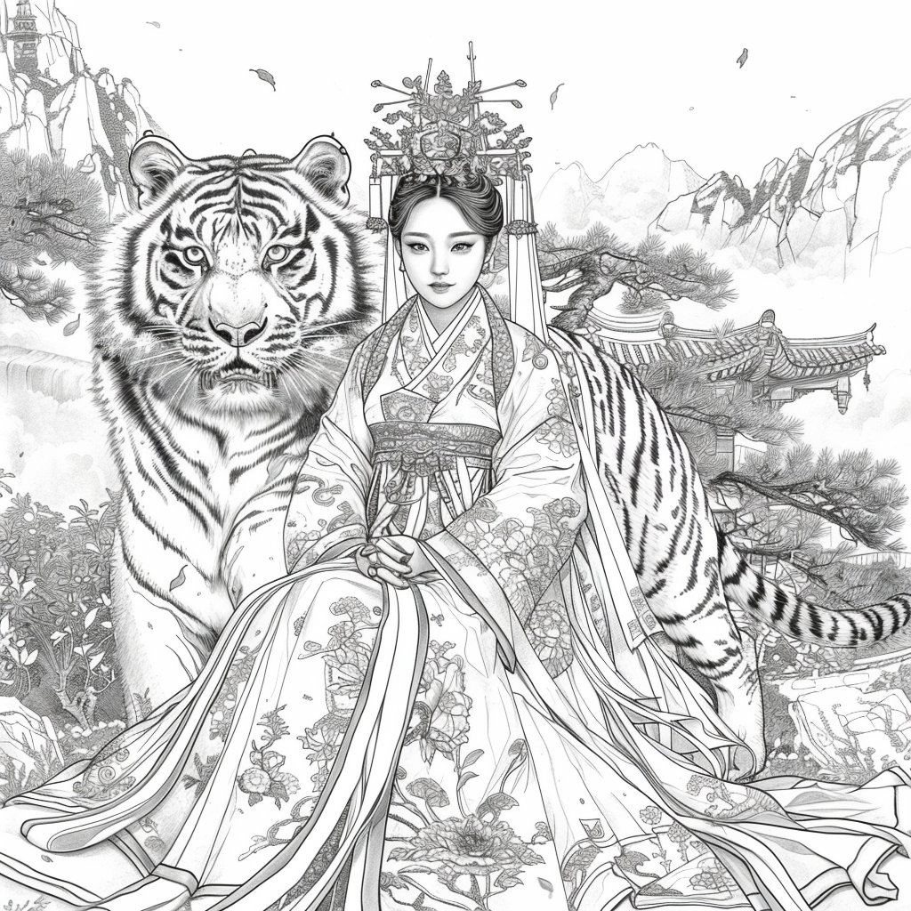 Empress of Strength: The Queen and Her Tiger