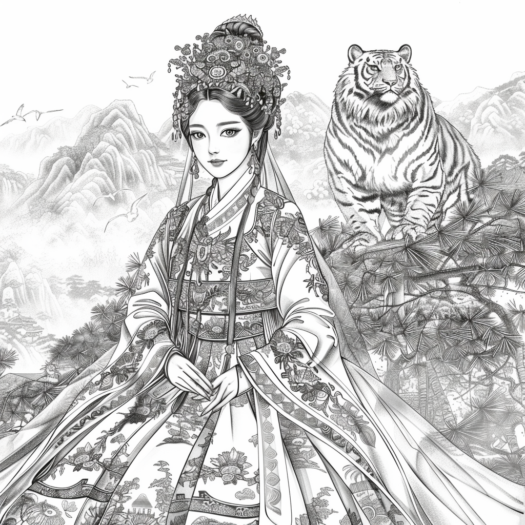 Empress of Strength: The Queen and Her Tiger