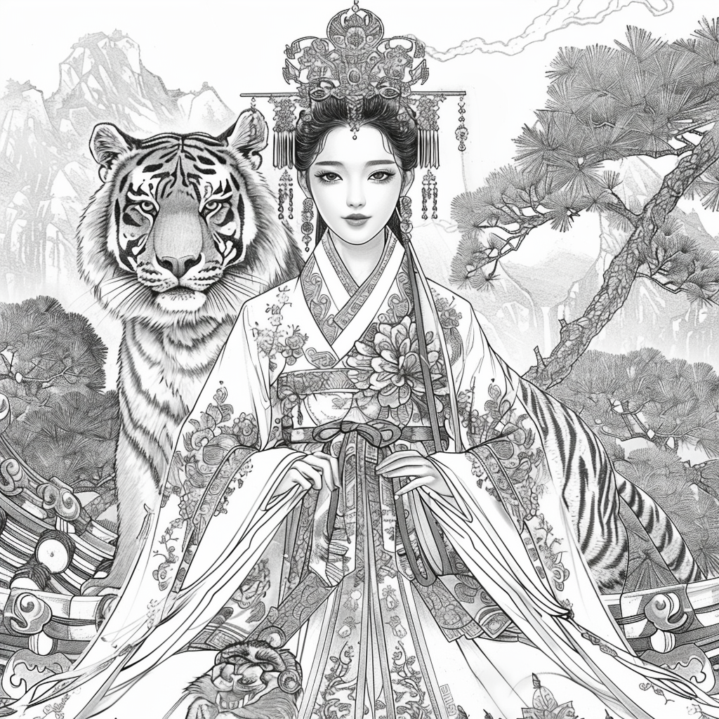 Empress of Strength: The Queen and Her Tiger