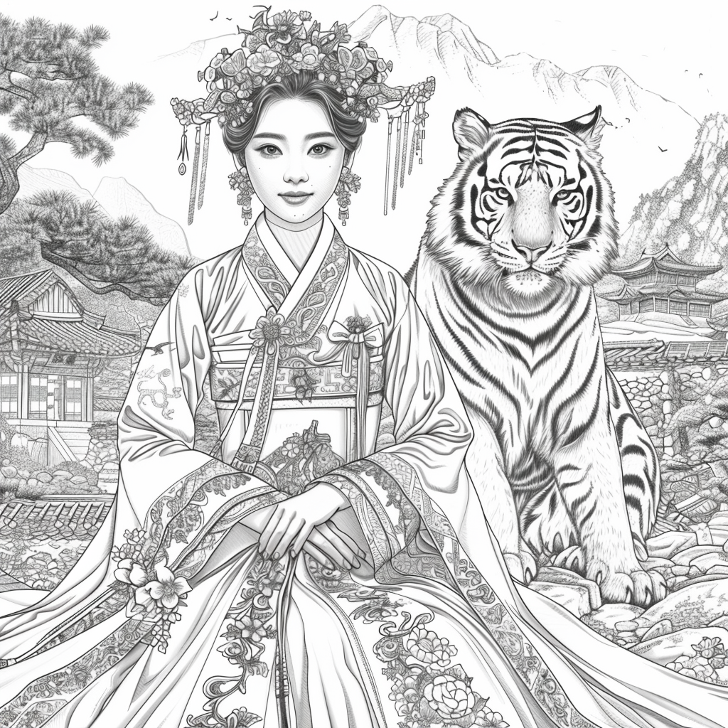 The Queen and the Tiger Guardian