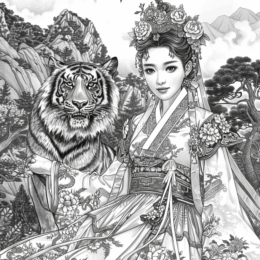 The Queen and the Tiger Guardian