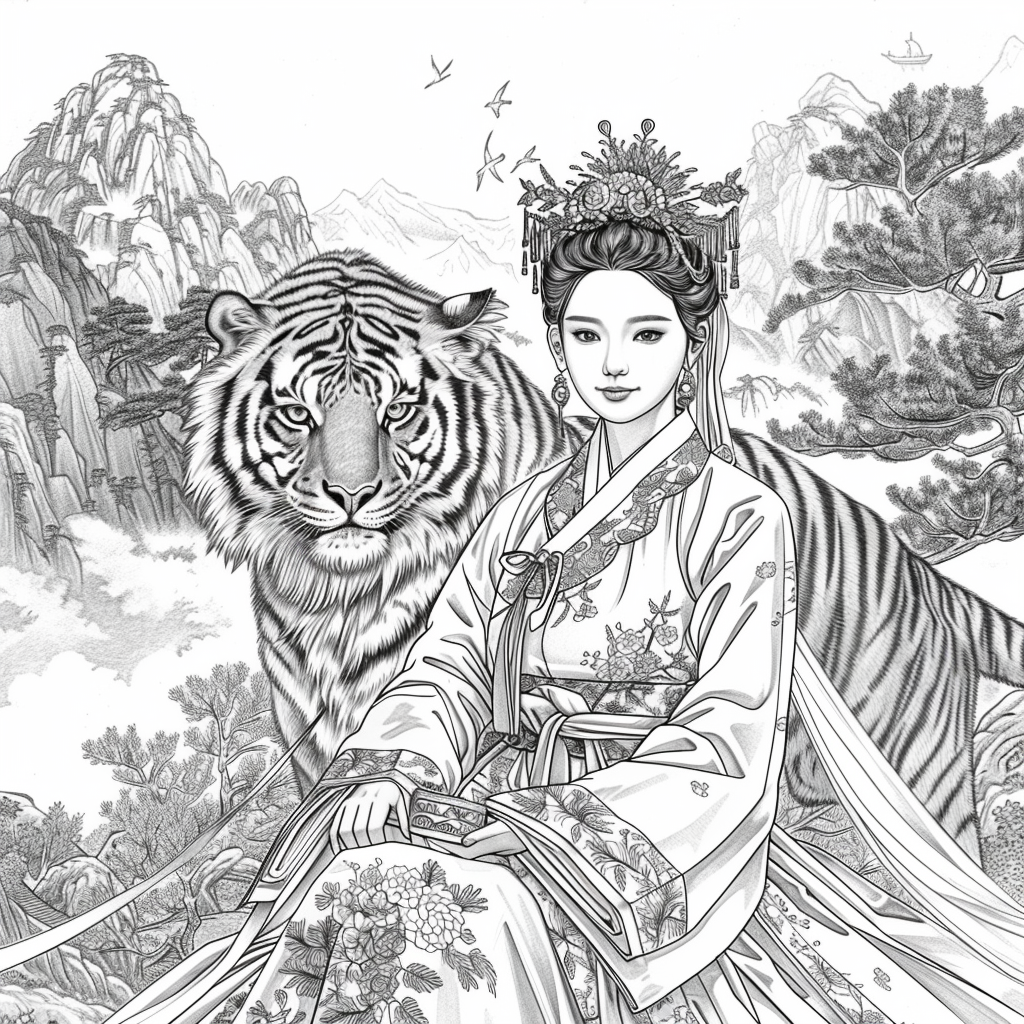 Empress of Strength: The Queen and Her Tiger