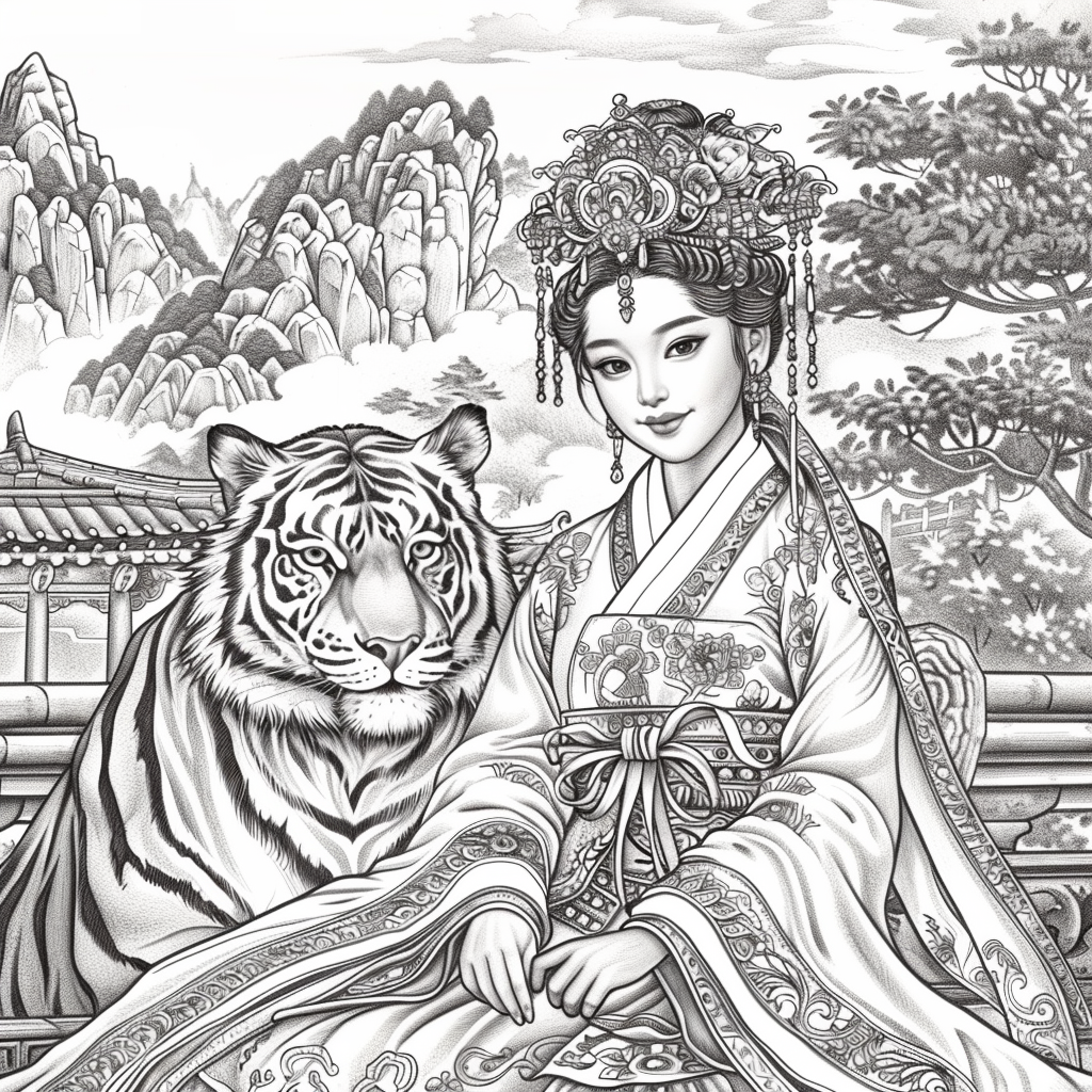Empress of Strength: The Queen and Her Tiger