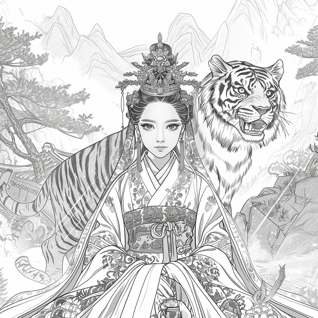 Empress of Strength: The Queen and Her Tiger