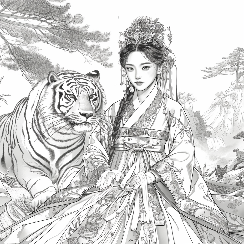 Empress of Strength: The Queen and Her Tiger