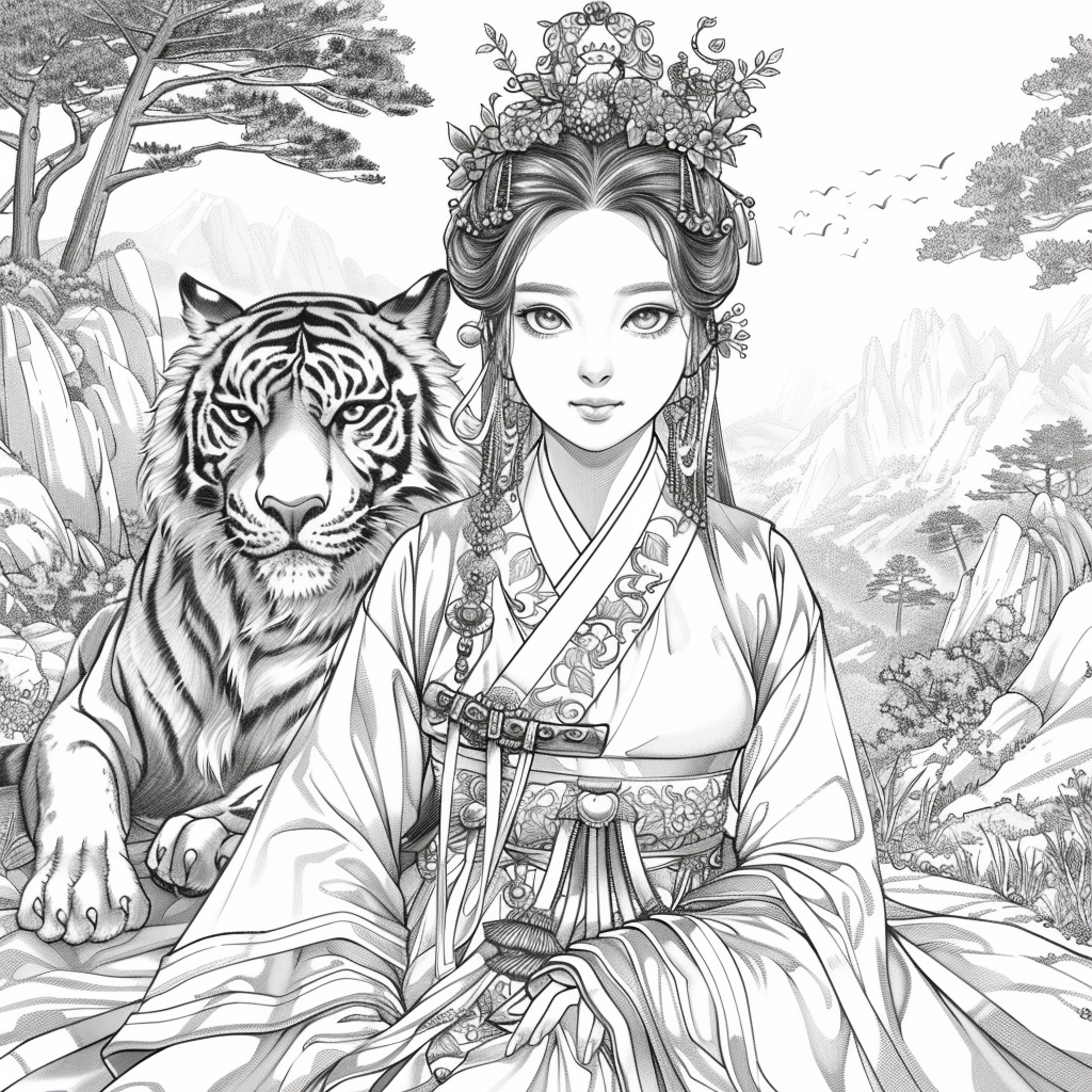 Empress of Strength: The Queen and Her Tiger