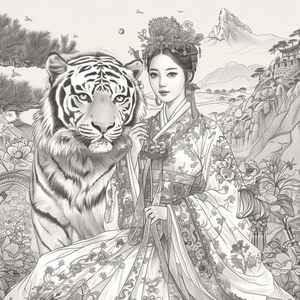 Empress of Strength: The Queen and Her Tiger