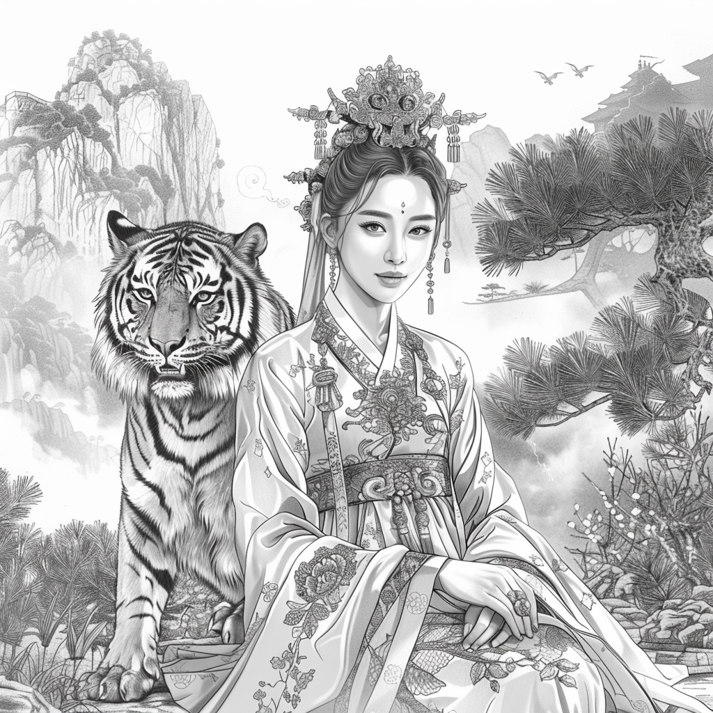 Empress of Strength: The Queen and Her Tiger