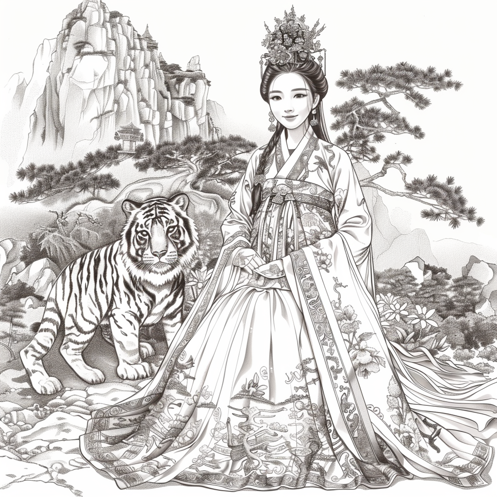 Empress of Strength: The Queen and Her Tiger