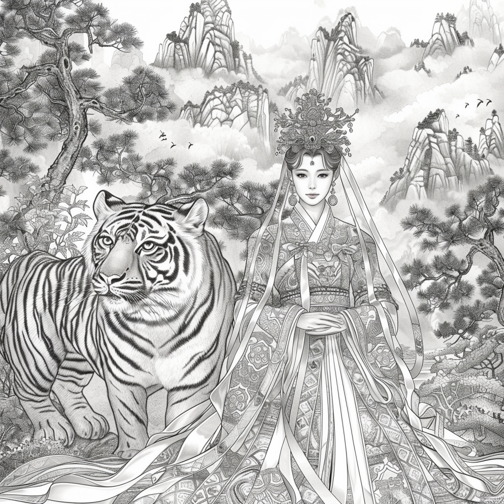 Empress of Strength: The Queen and Her Tiger