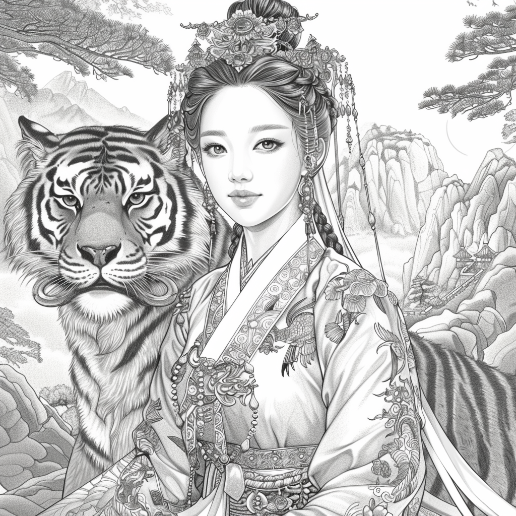 Empress of Strength: The Queen and Her Tiger