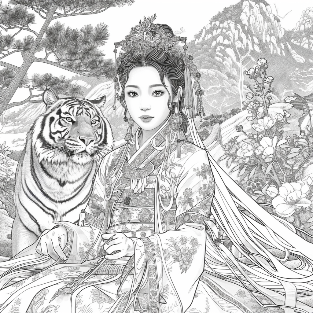 Empress of Strength: The Queen and Her Tiger