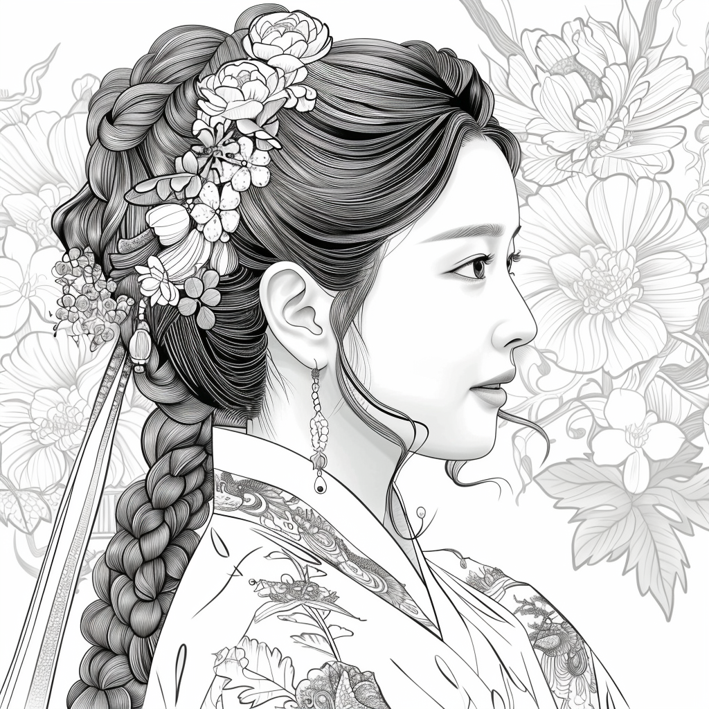 Blooming Elegance: The Flower Crowned Lady