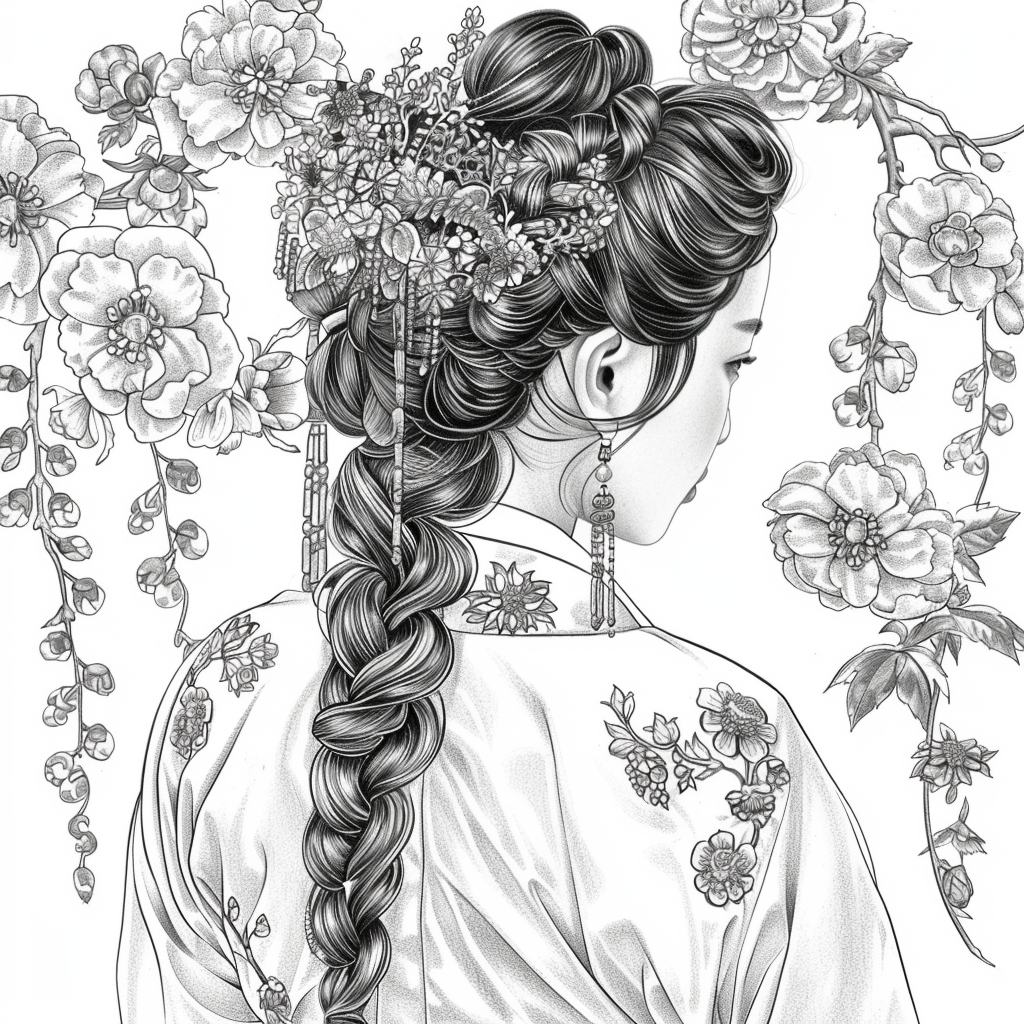 Blooming Elegance: The Flower Crowned Lady