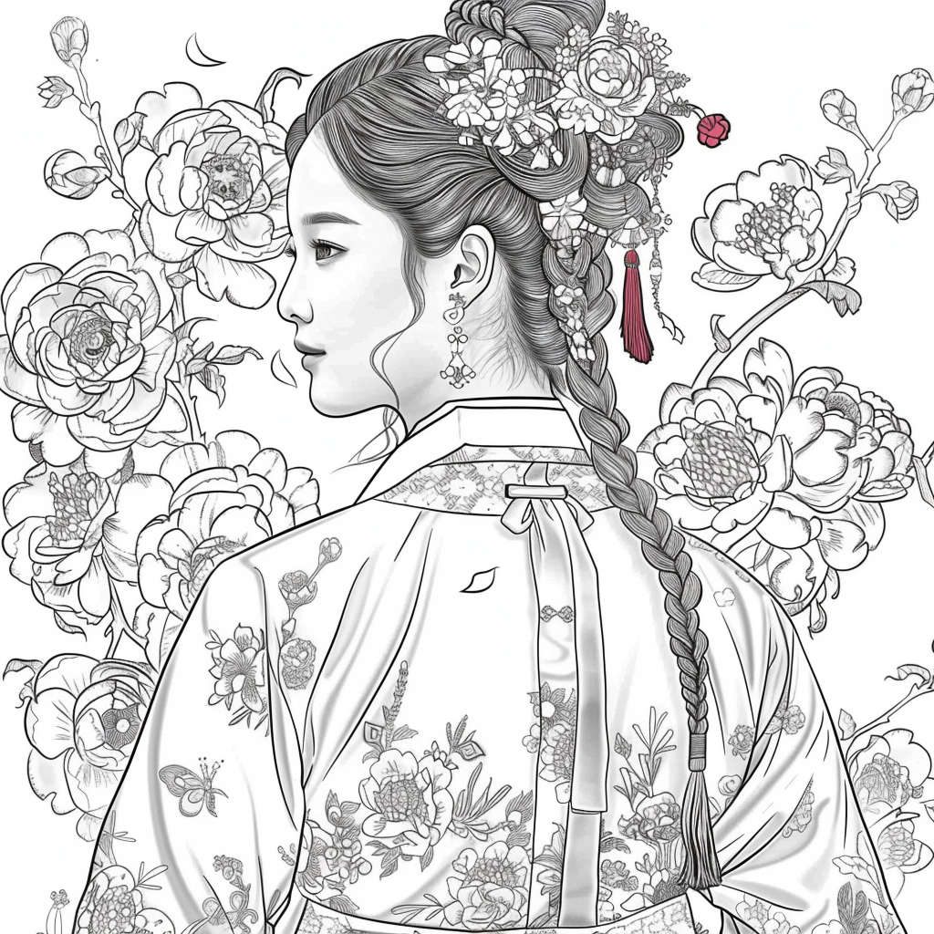 Blooming Elegance: The Flower Crowned Lady
